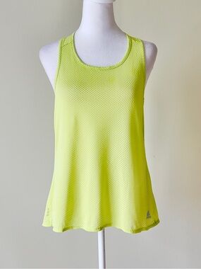adidas Climalite Women’s Neon Lime Mesh Racerback Tank Top EUC Size Small